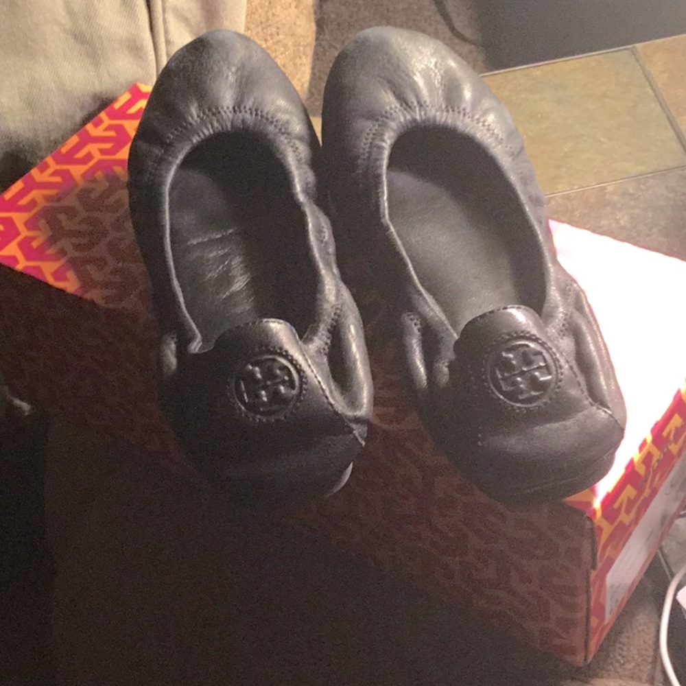 Tory Burch Lamb Leather Flats